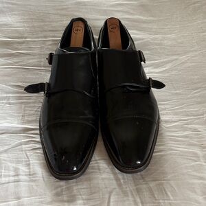Men's Black Leather Dress Shoes
